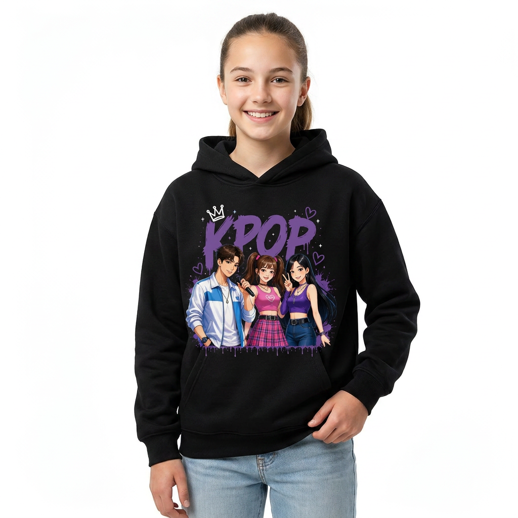 Felpa Collezione KPop Music – Da 3 a 14 Anni