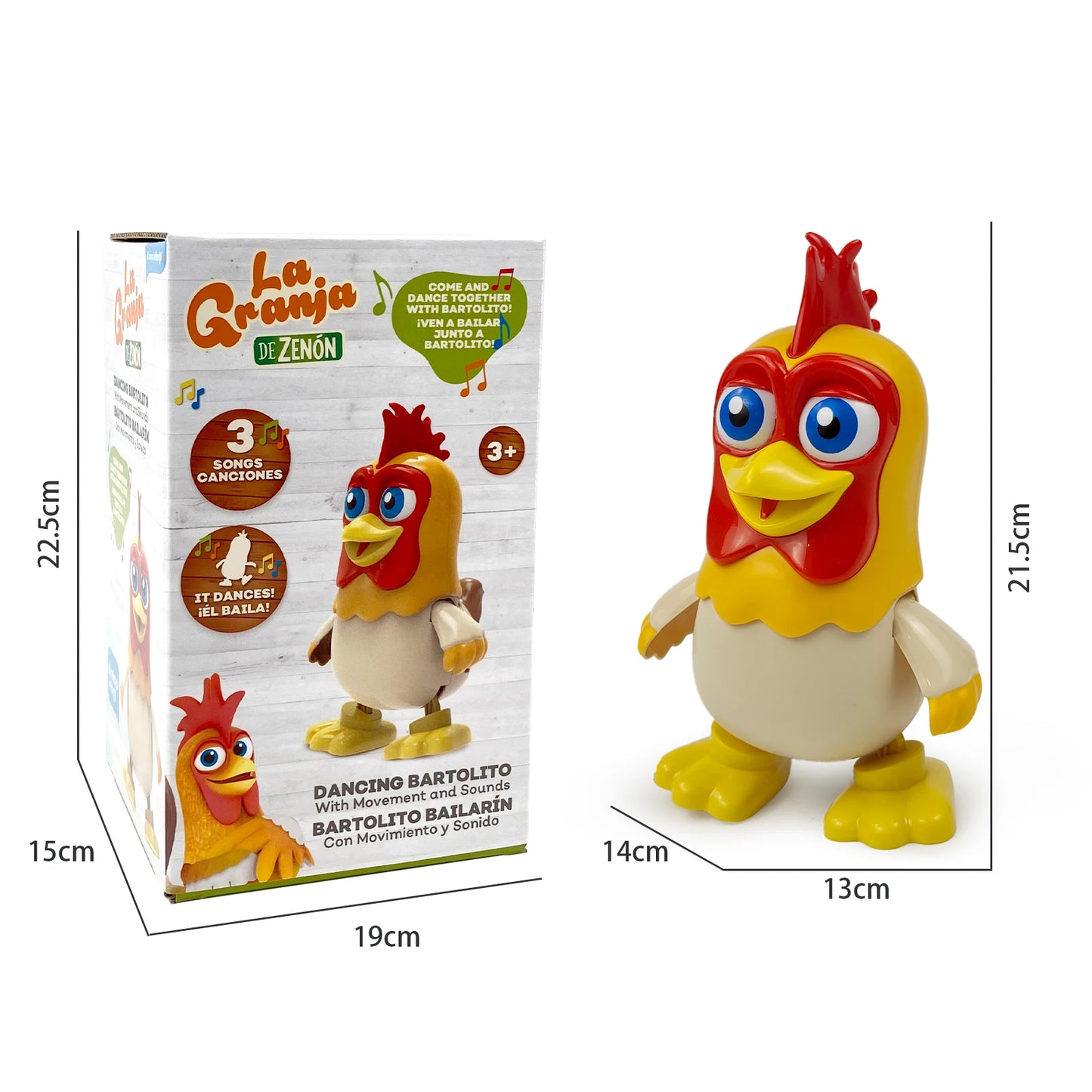 Jogo musical interativo Dancing Chicken para crianças