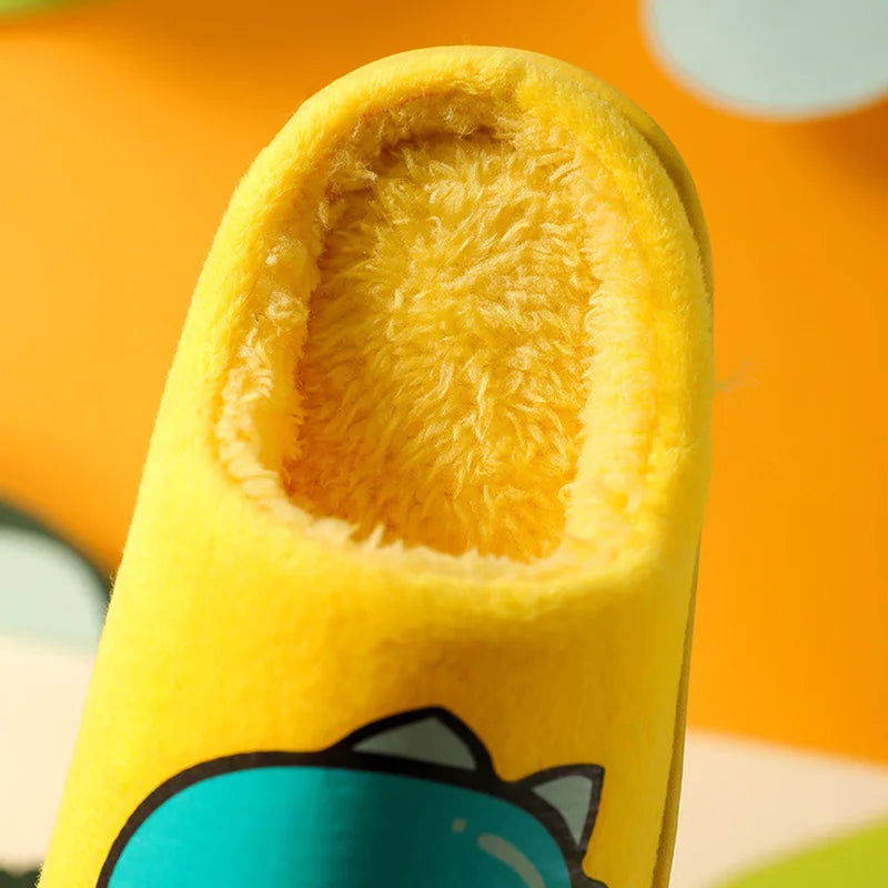 Ciabatte Calde e Imbottite da Casa per Bambini con Mostro