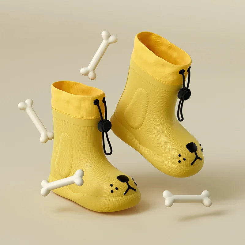 Jaune Bottes De Pluie Pour Les Enfants Bottes Caoutchouc Jaune