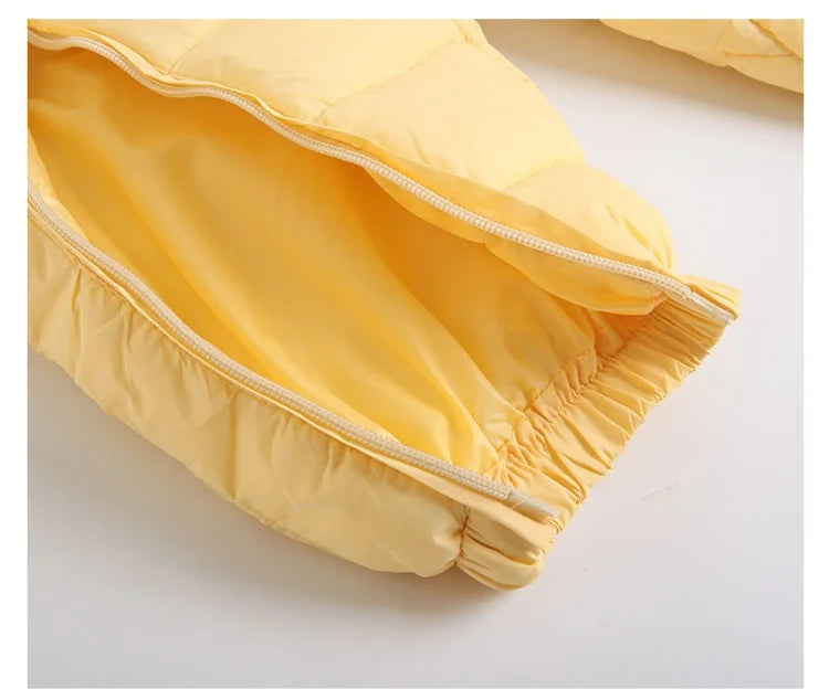 Combinaison d'hiver à capuche épaisse pour nouveau-né