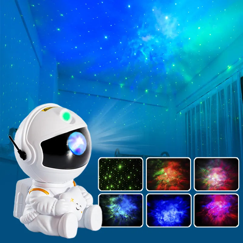 MYSTILUCK Astronauta Proiettore Stelle per Soffitto con Lampada Lunare MYSTILUCK Astronauta Proiettore Stelle per Soffitto con Lampada Lunare