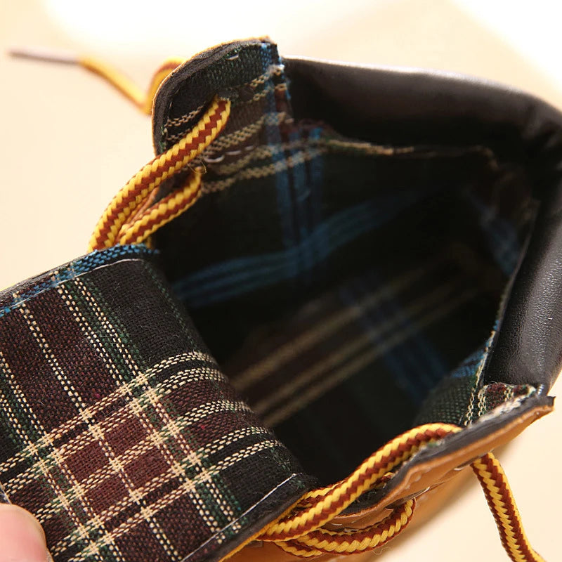 Cizme de iarnă cu talpă de stâncă și șireturi pentru copii