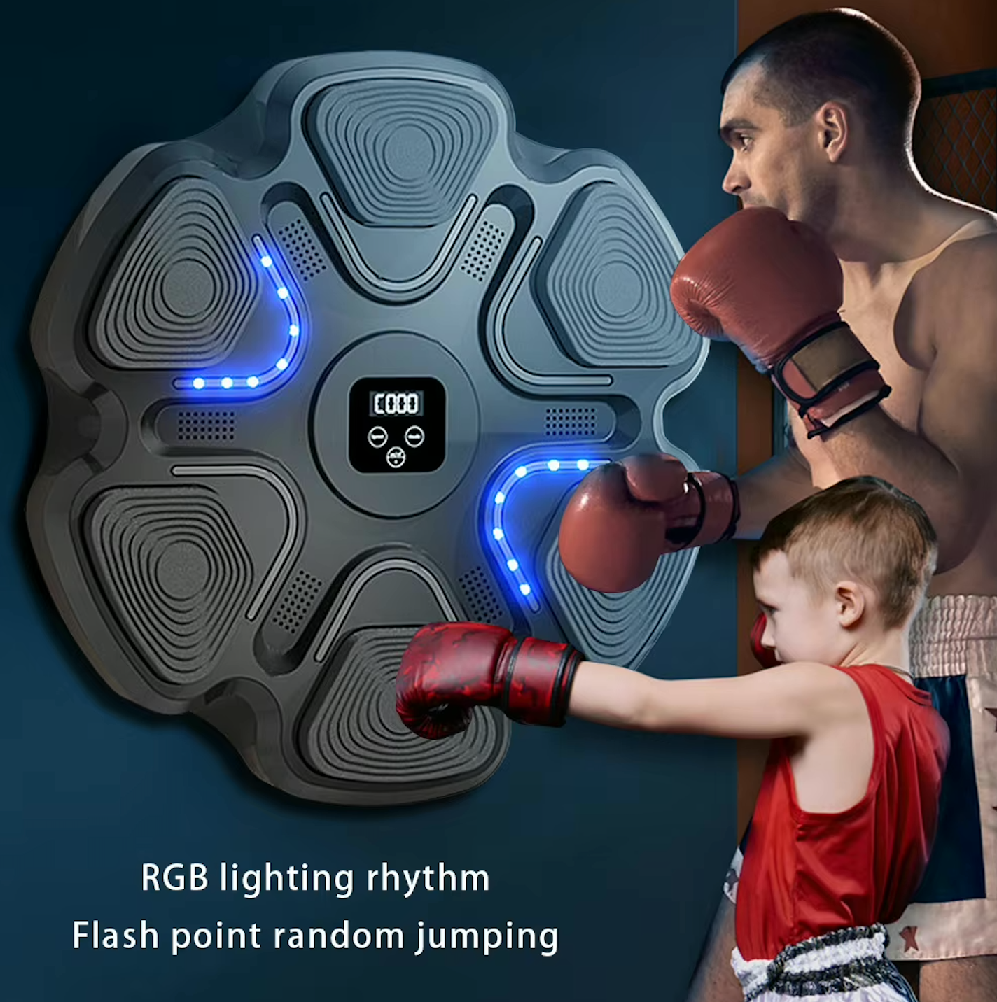 Boxe Machine Allenamento Interattivo Musicale Bluetooth con 2-5 luci