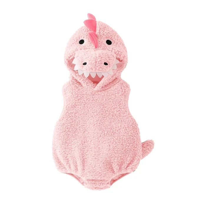 Costume Pagliaccetto Dinosauro per Bebè – 0–18 Mesi