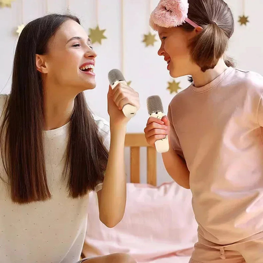 Mini Karaoke per Bambini e Adulti Bluetooth 1 o 2 Microfoni