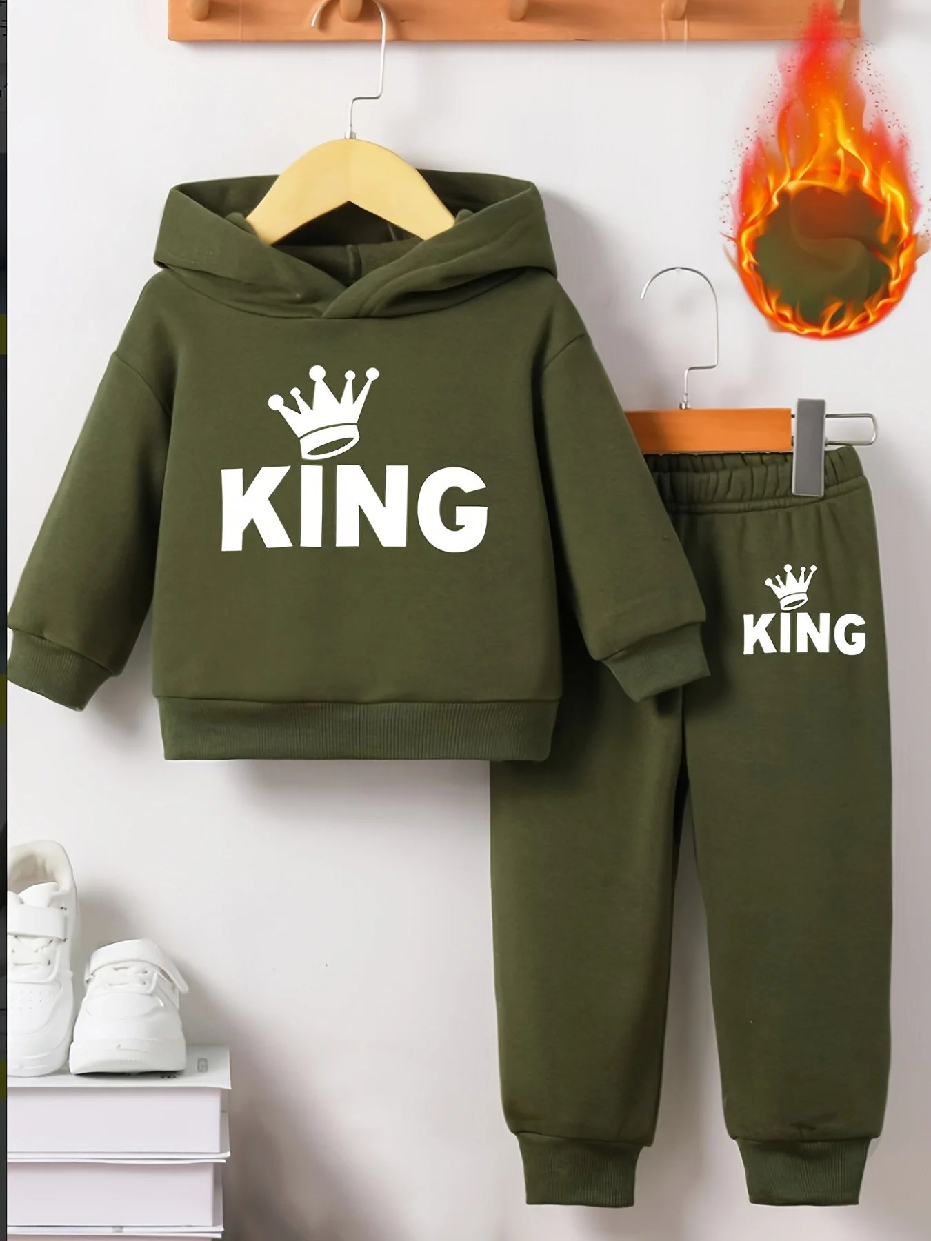 Conjunto de chándal, sudadera y pantalón KING para bebé niño
