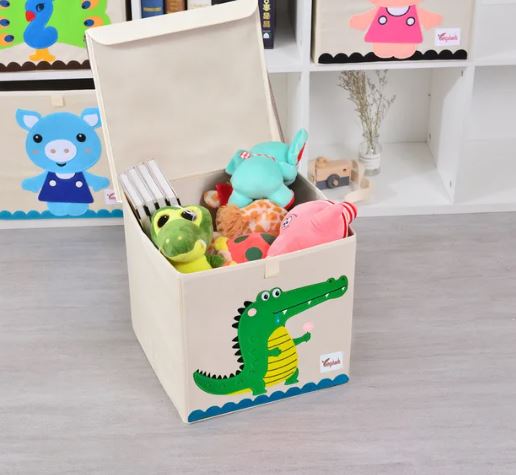 Scatola Box Contenitore Portagiochi Lavabile con Coperchio