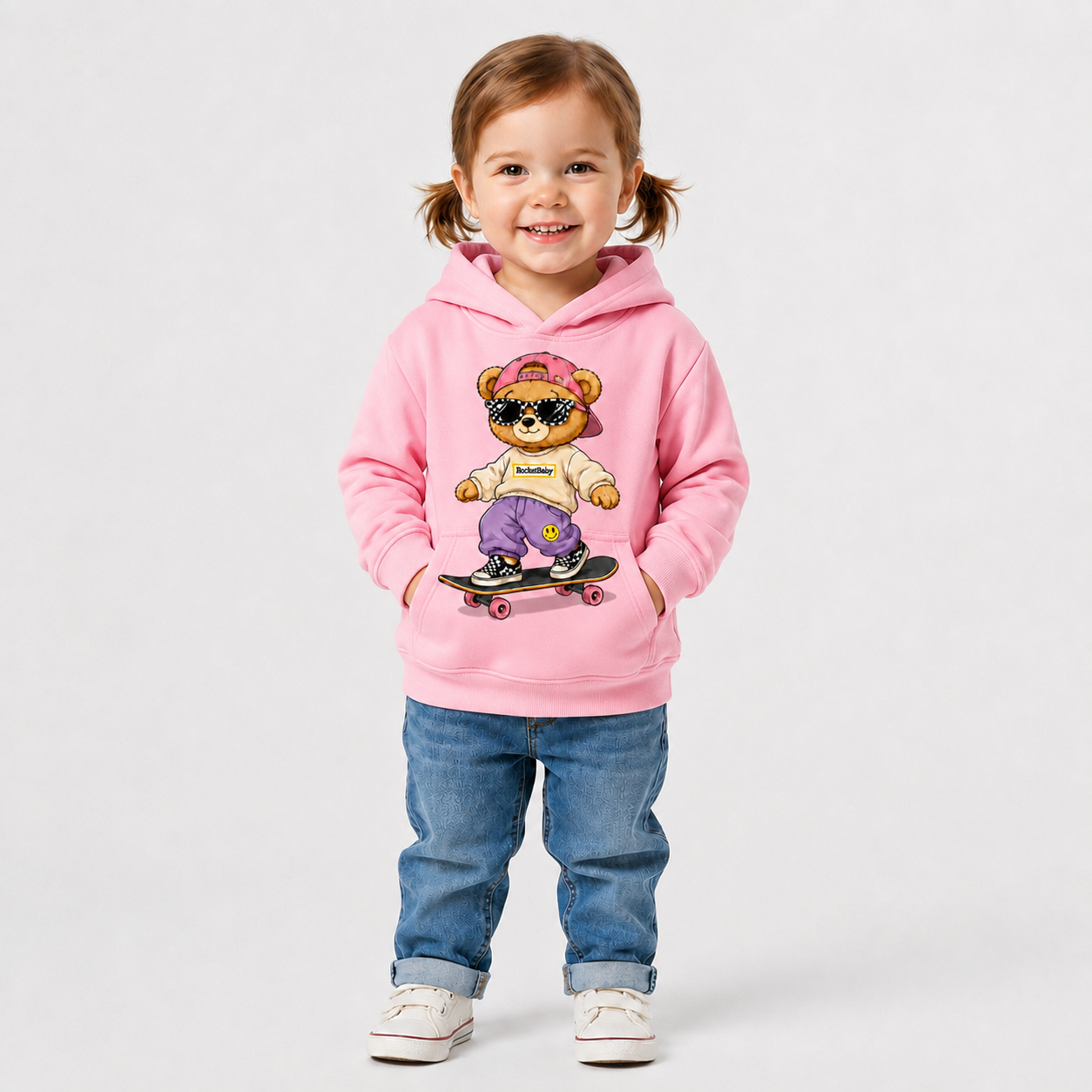 Felpa Streetwear Bear – Da 3 a 14 Anni