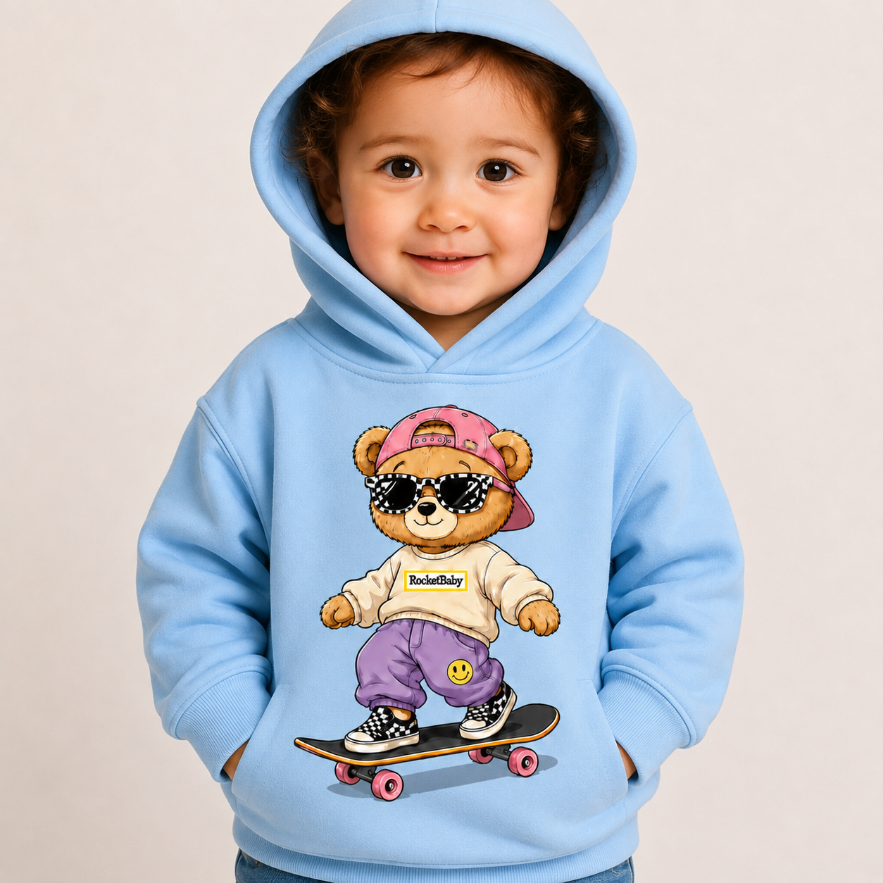 Felpa Streetwear Bear – Da 3 a 14 Anni