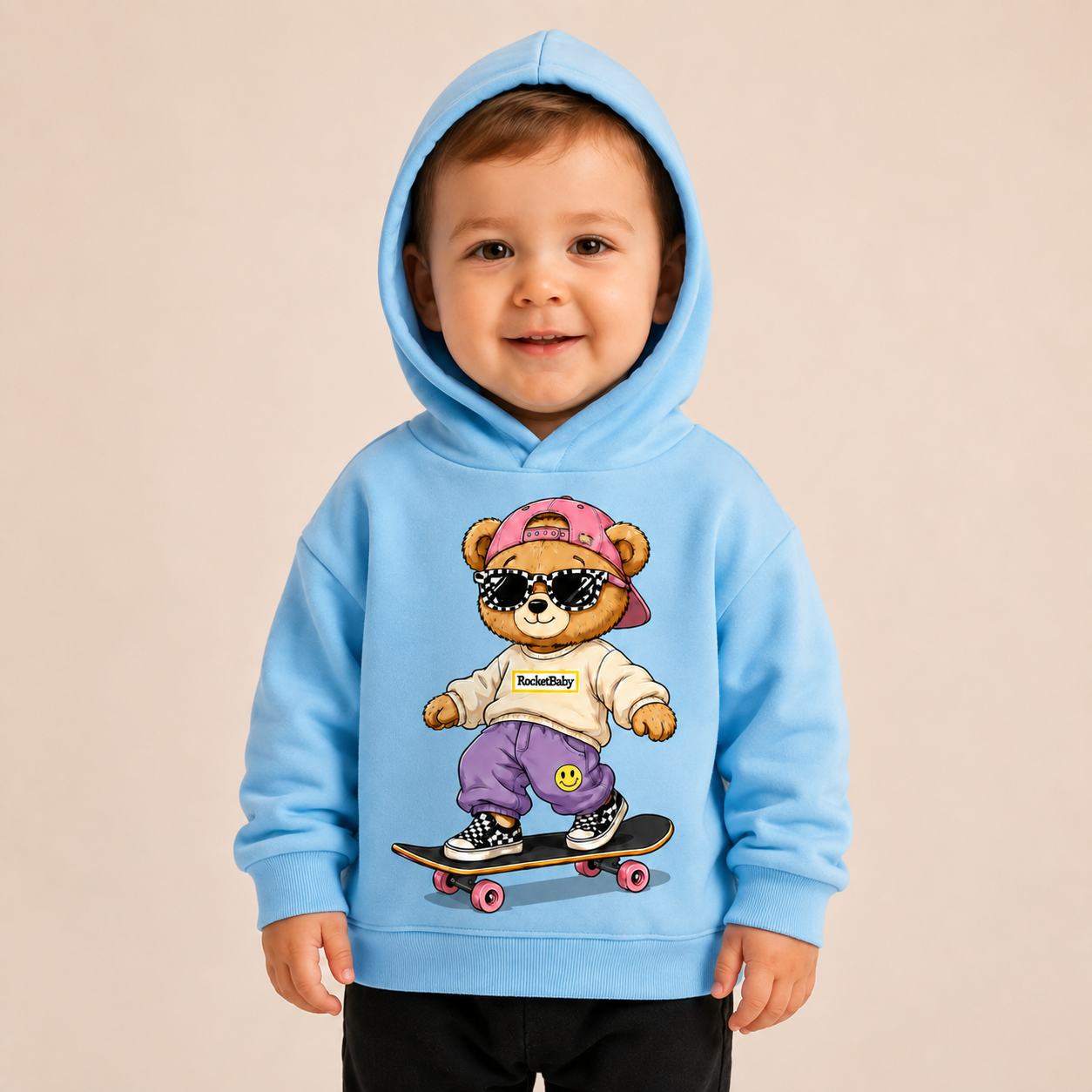 Felpa Streetwear Bear – Da 3 a 14 Anni