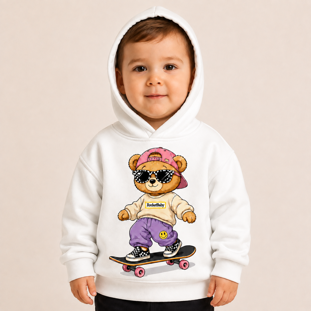 Felpa Streetwear Bear – Da 3 a 14 Anni