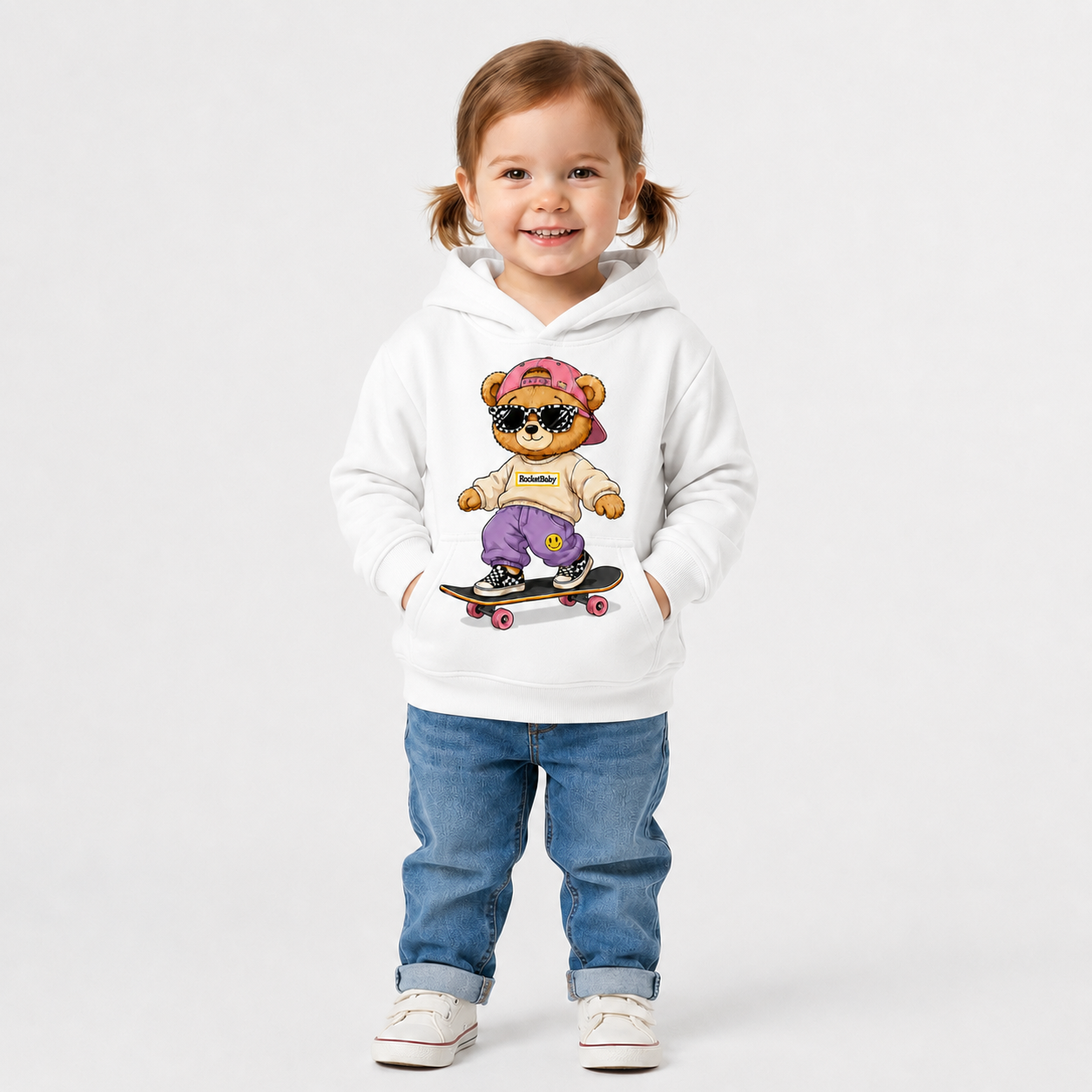 Felpa Streetwear Bear – Da 3 a 14 Anni