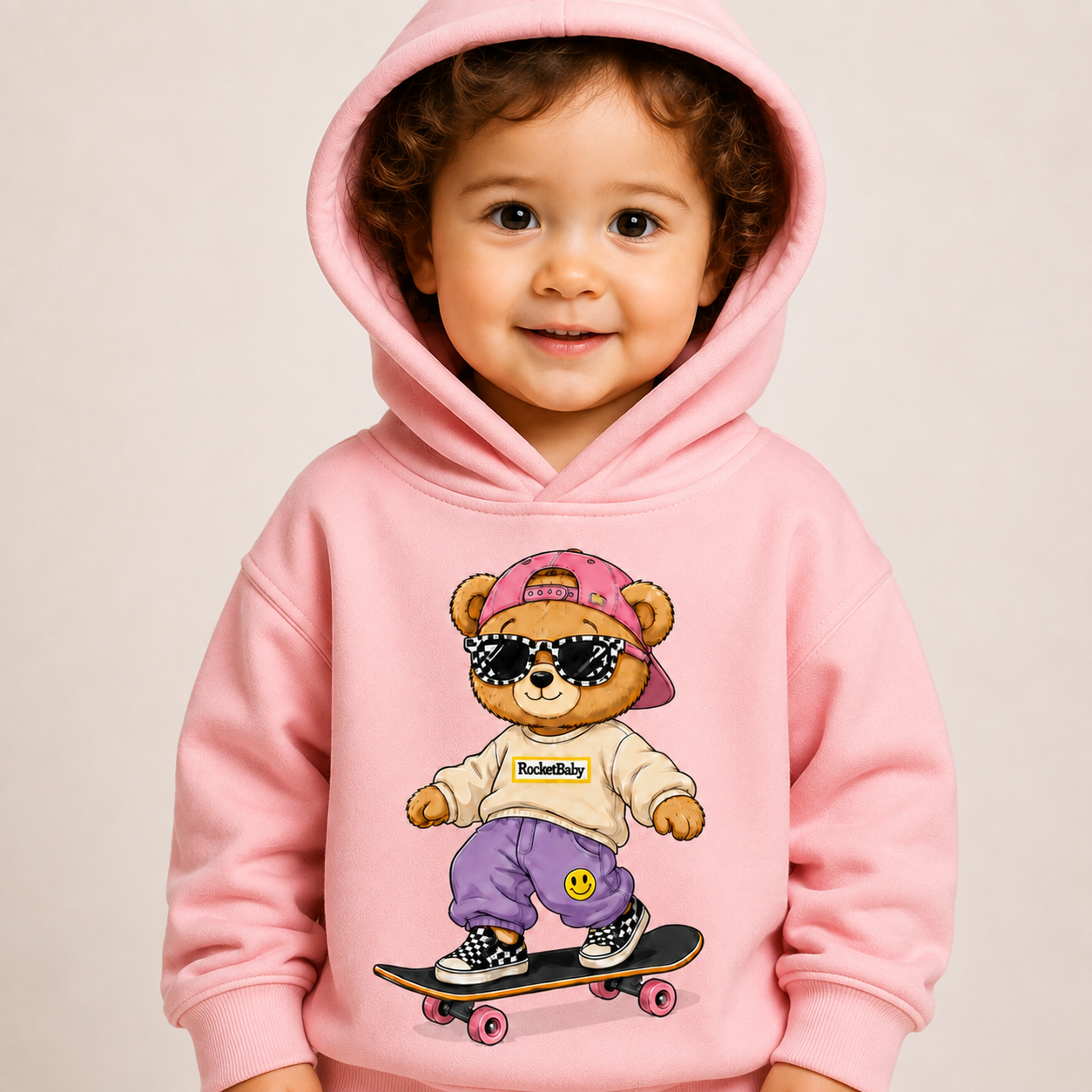Felpa Streetwear Bear – Da 3 a 14 Anni