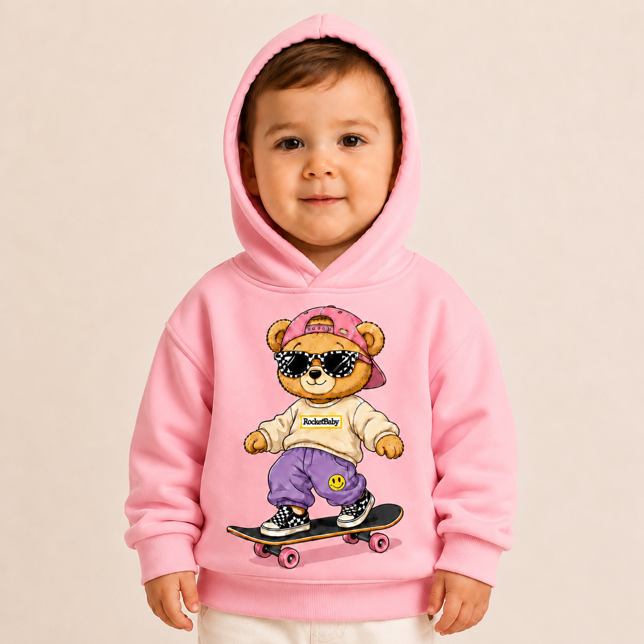 Felpa Streetwear Bear – Da 3 a 14 Anni