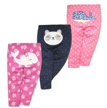 Lot de 3 leggings en coton