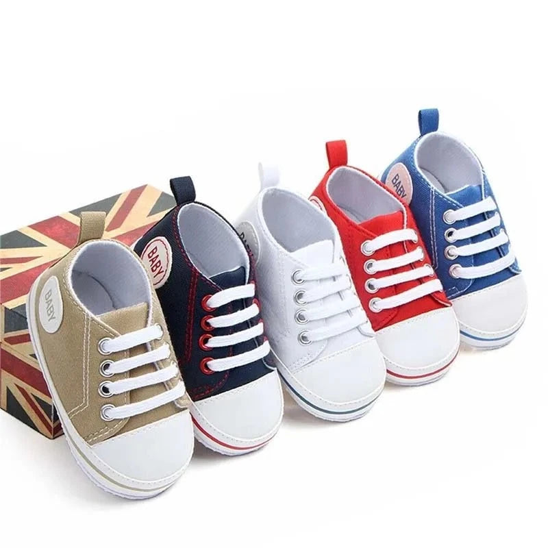 Chaussures bébé en toile multi-variantes pour enfants