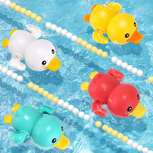 Juguete de baño para animales nadador con base de resorte