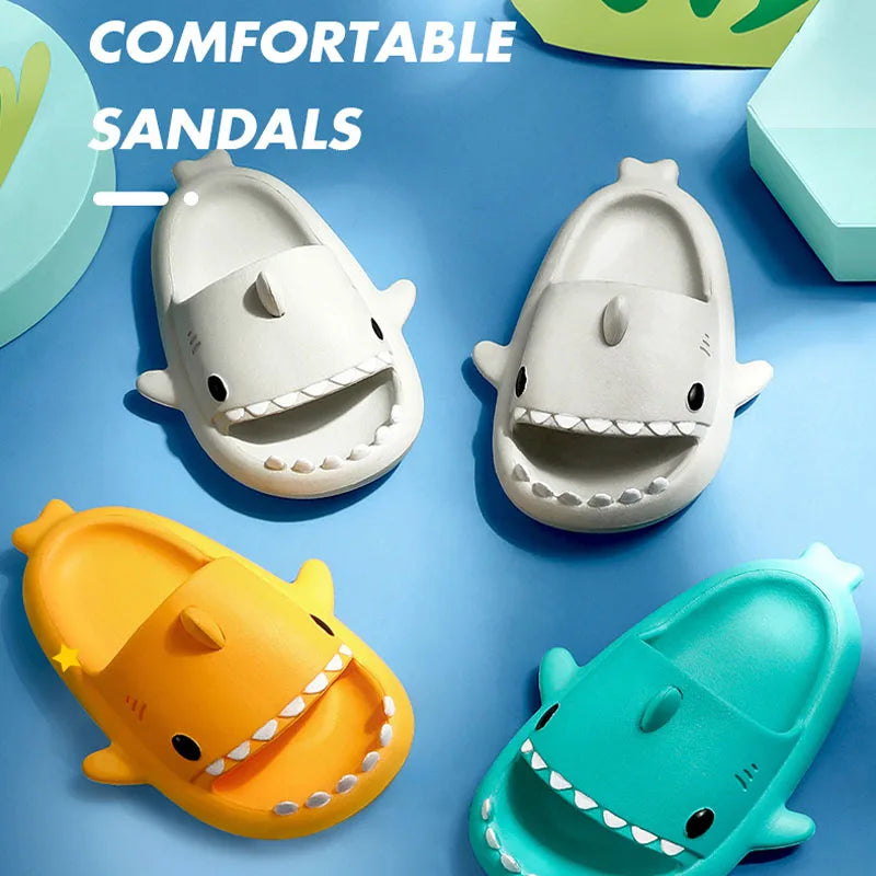 Multi-variant Rubber Shark Non-slip Slippers for Children