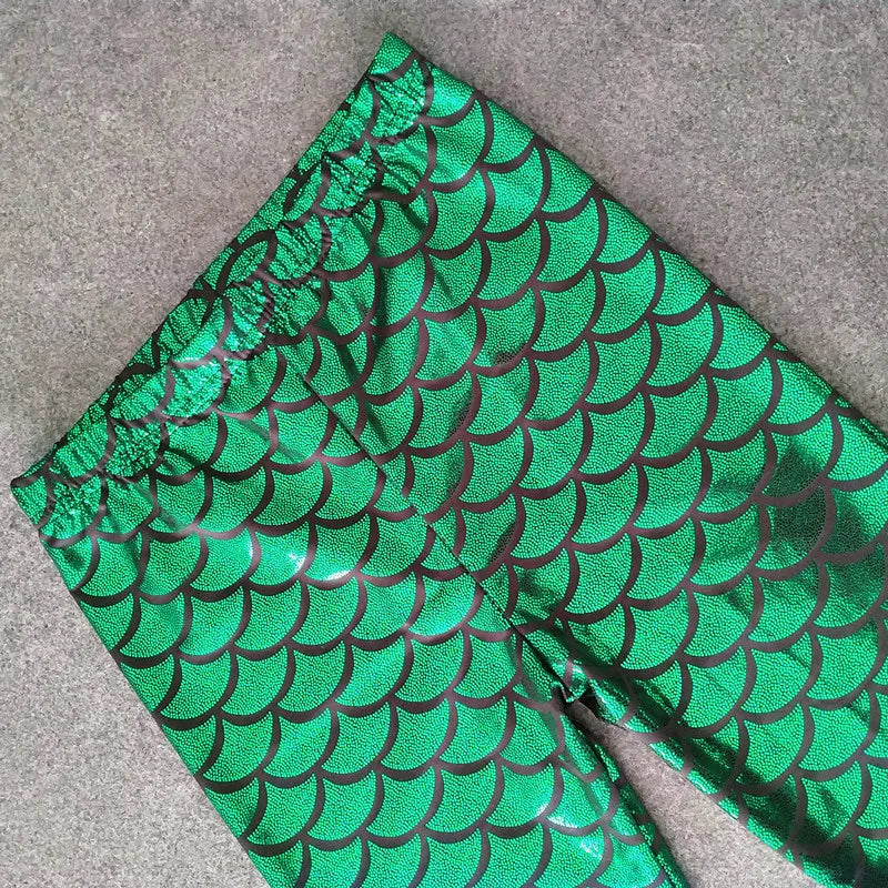 Leggings Sirena Lucidi da Bambina – Pantaloni Elasticizzati Colorati