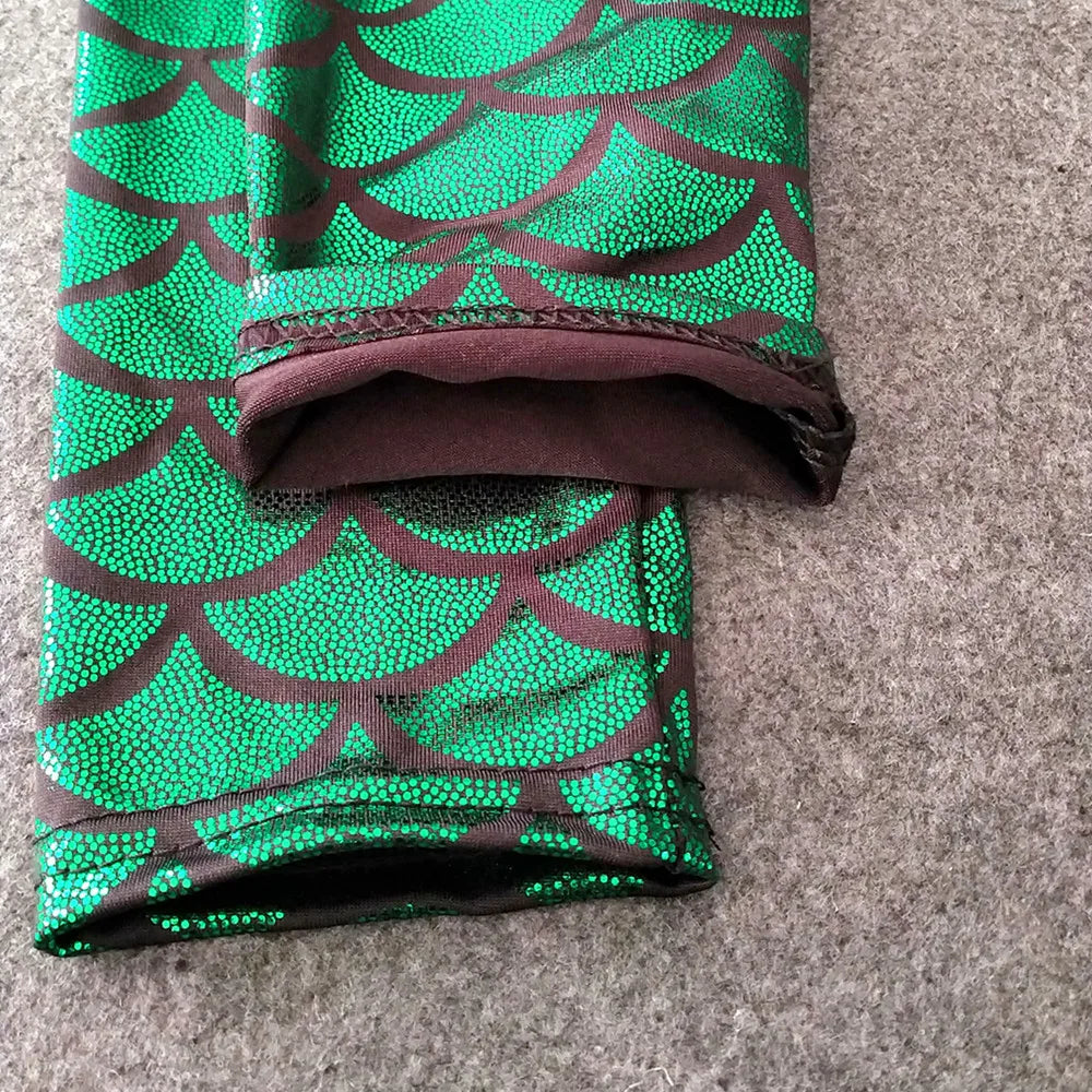 Leggings Sirena Lucidi da Bambina – Pantaloni Elasticizzati Colorati