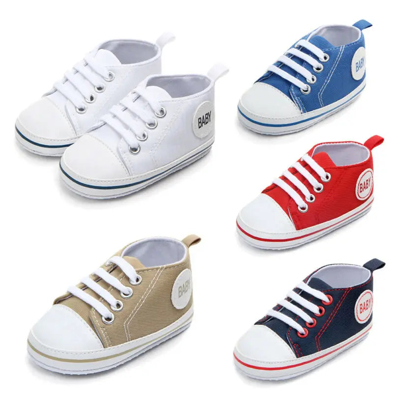 Chaussures bébé en toile multi-variantes pour enfants