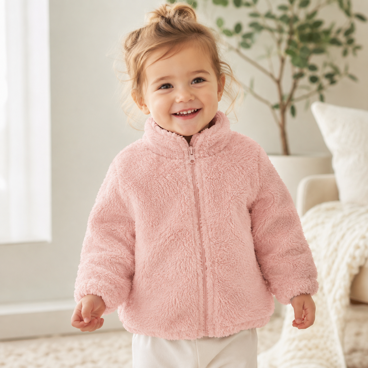 Giacca Calda in Peluche per Bambini
