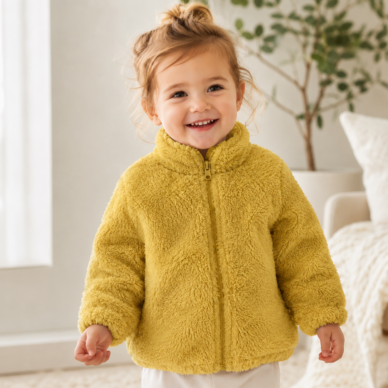 Giacca Calda in Peluche per Bambini