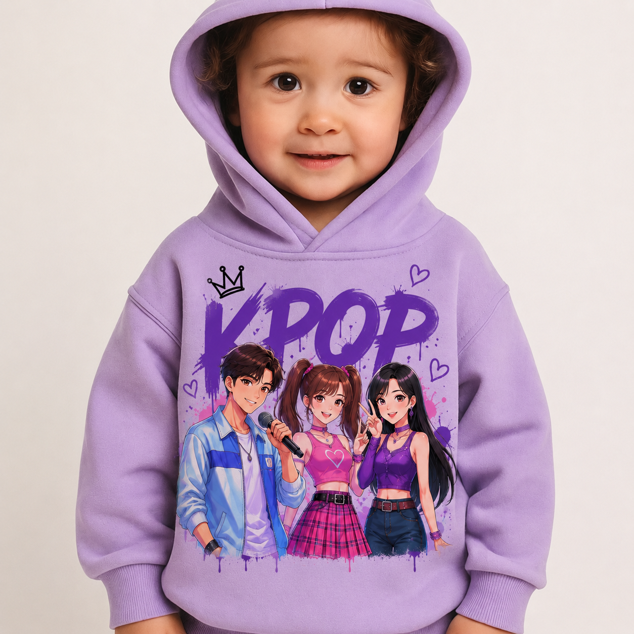 Felpa Collezione KPop Music – Da 3 a 14 Anni