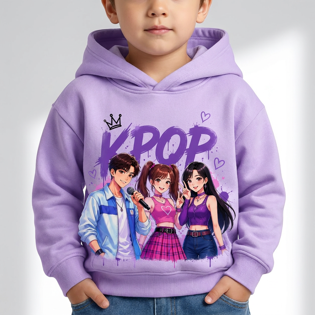 Felpa Collezione KPop Music – Da 3 a 14 Anni