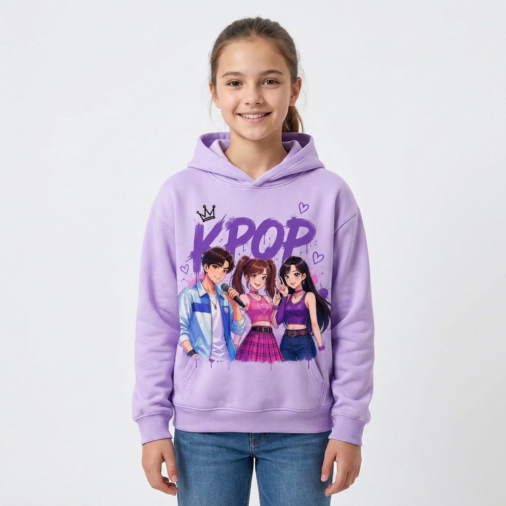 Felpa Collezione KPop Music – Da 3 a 14 Anni