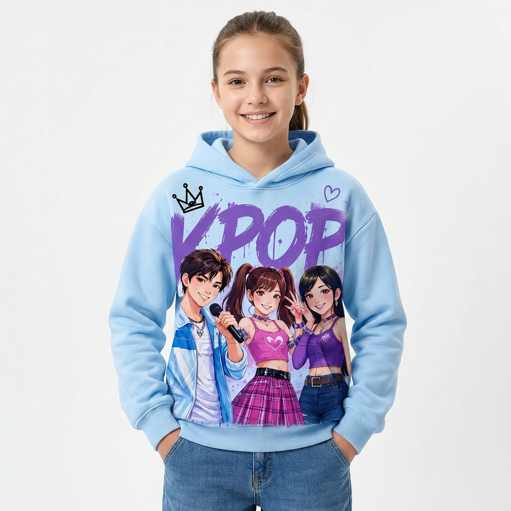 Felpa Collezione KPop Music – Da 3 a 14 Anni