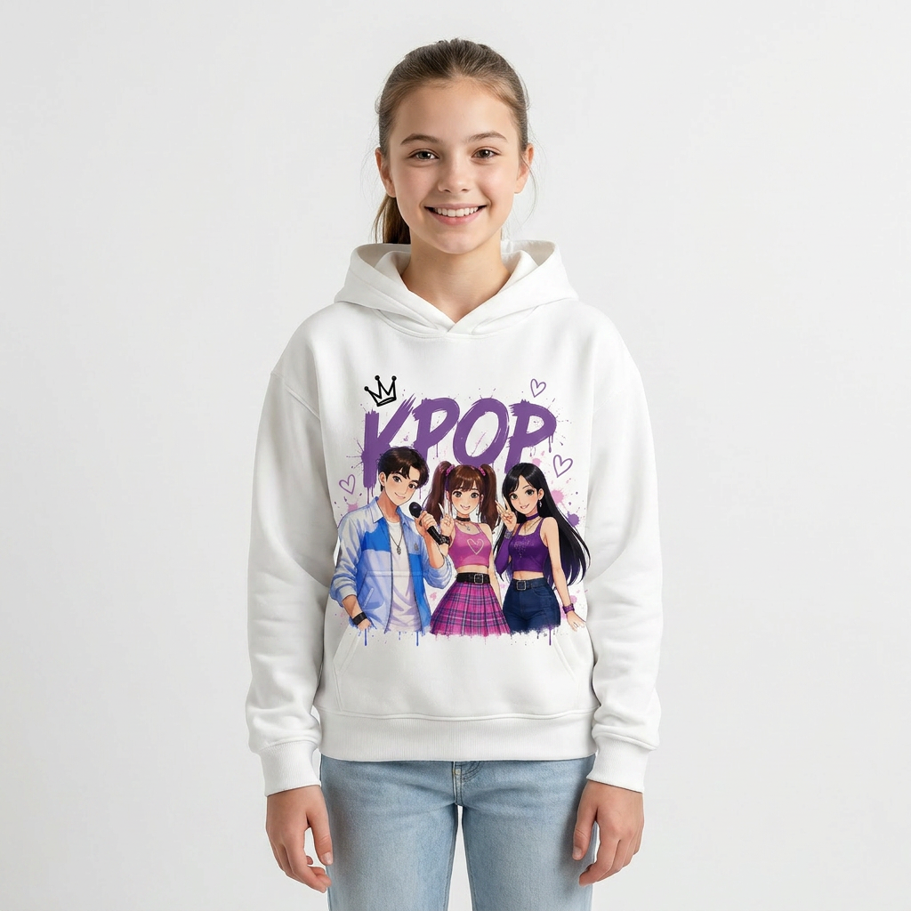 Felpa Collezione KPop Music – Da 3 a 14 Anni