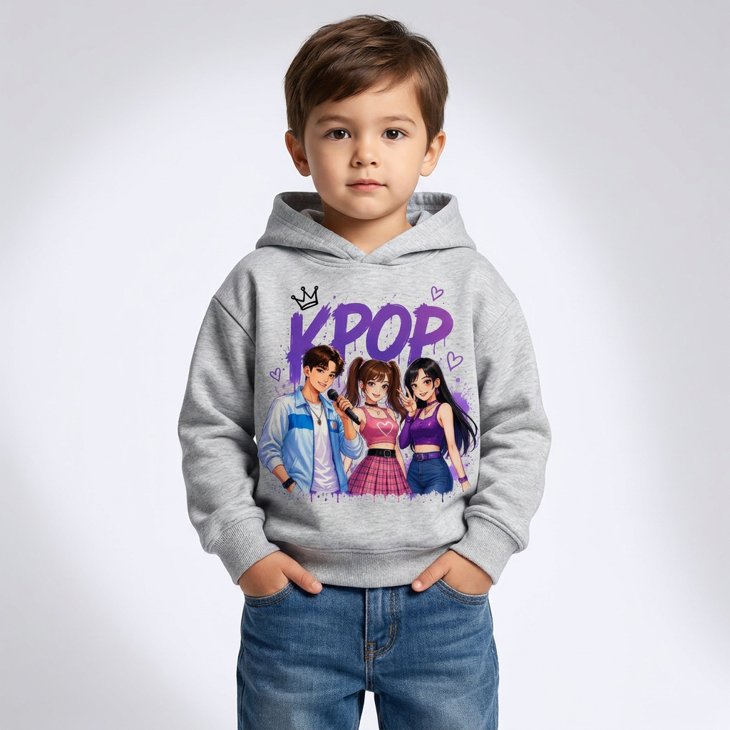 Felpa Collezione KPop Music – Da 3 a 14 Anni