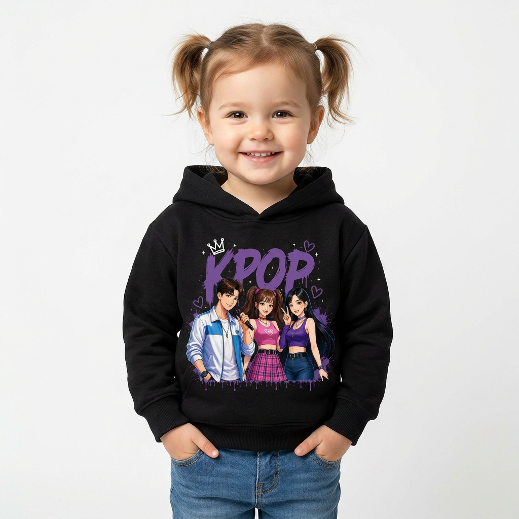 Felpa Collezione KPop Music – Da 3 a 14 Anni