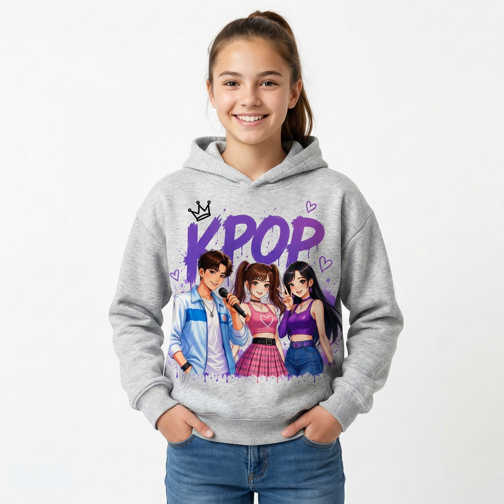Felpa Collezione KPop Music – Da 3 a 14 Anni