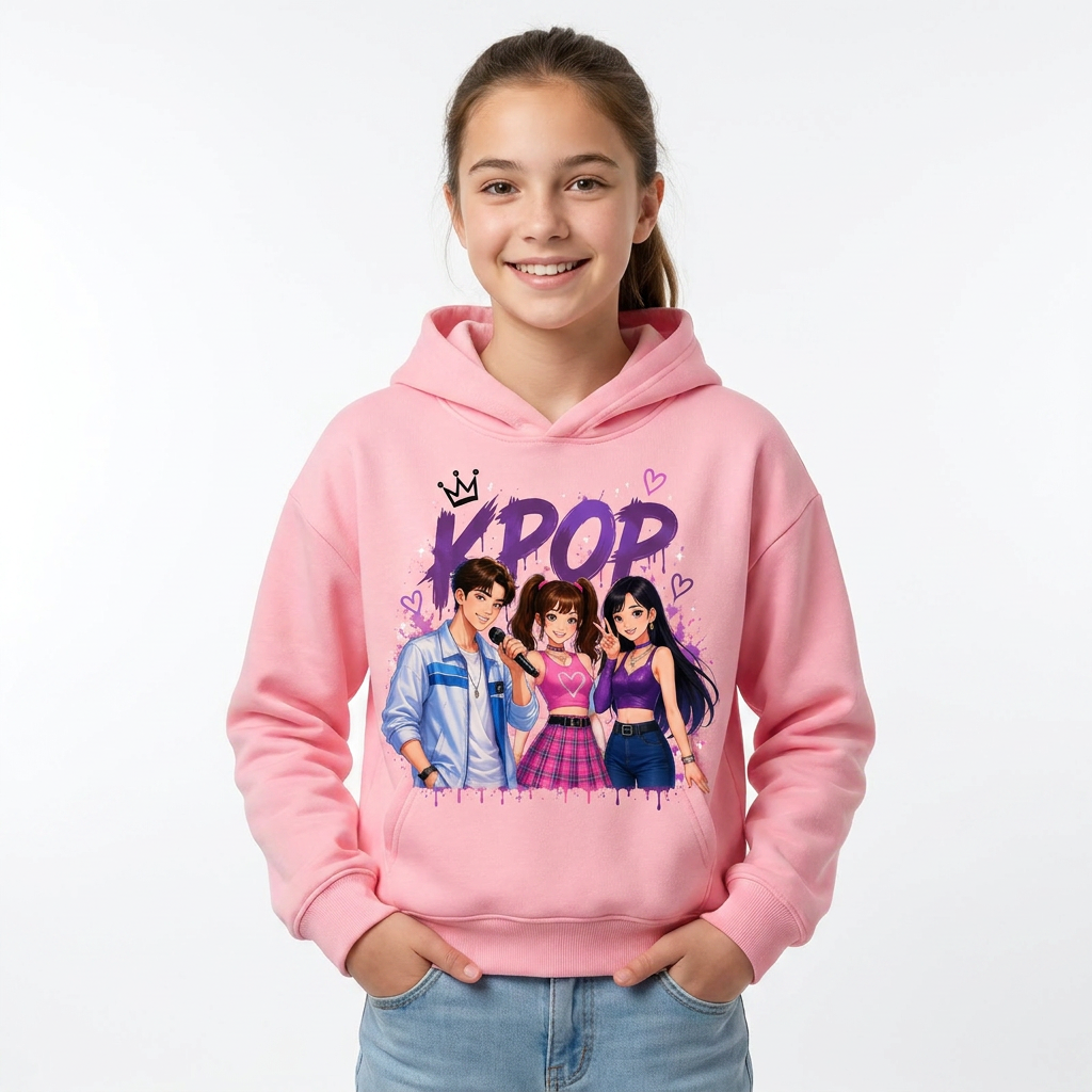 Felpa Collezione KPop Music – Da 3 a 14 Anni