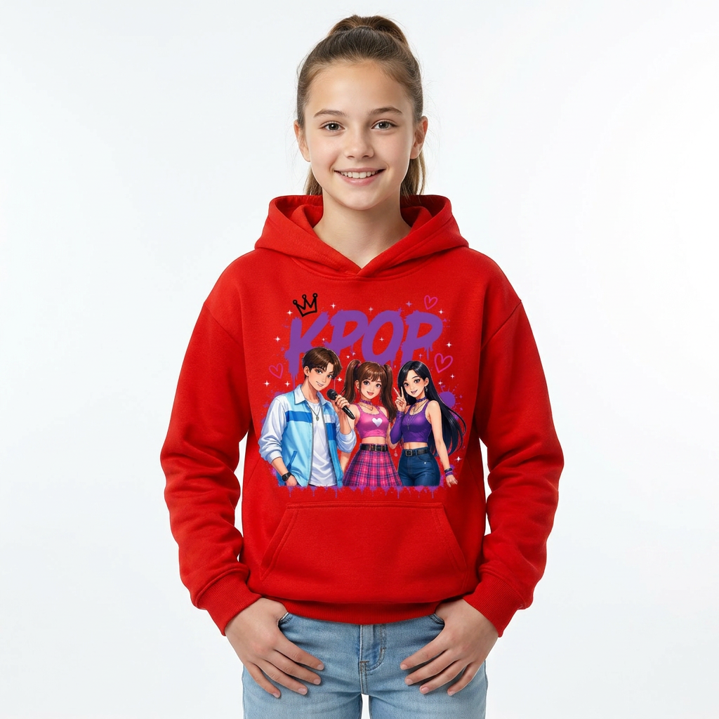 Felpa Collezione KPop Music – Da 3 a 14 Anni