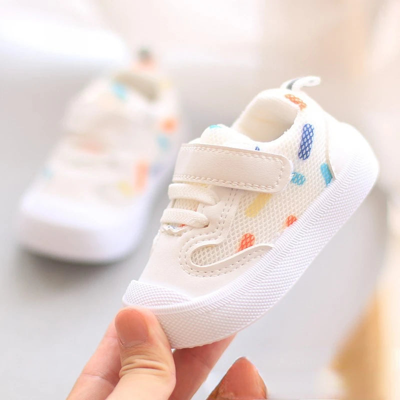 Sneakers Traspiranti con Tomaia in Rete per Bambini