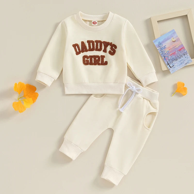 Ensemble de survêtement enfant en coton multivariant Daddy's Girl