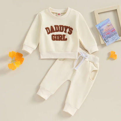 Set tuta in cotone per bambini Daddy's Girl multivariante