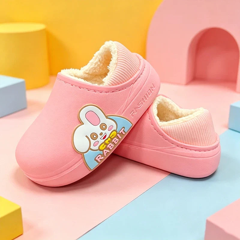 Clogs Cartoon Foderati in Pile per Bambini – 2–10 Anni