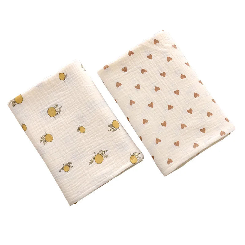 Toalha de musselina de algodão multiusos Swaddle 100x100cm