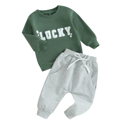 Conjunto de treino infantil de algodão Lucky