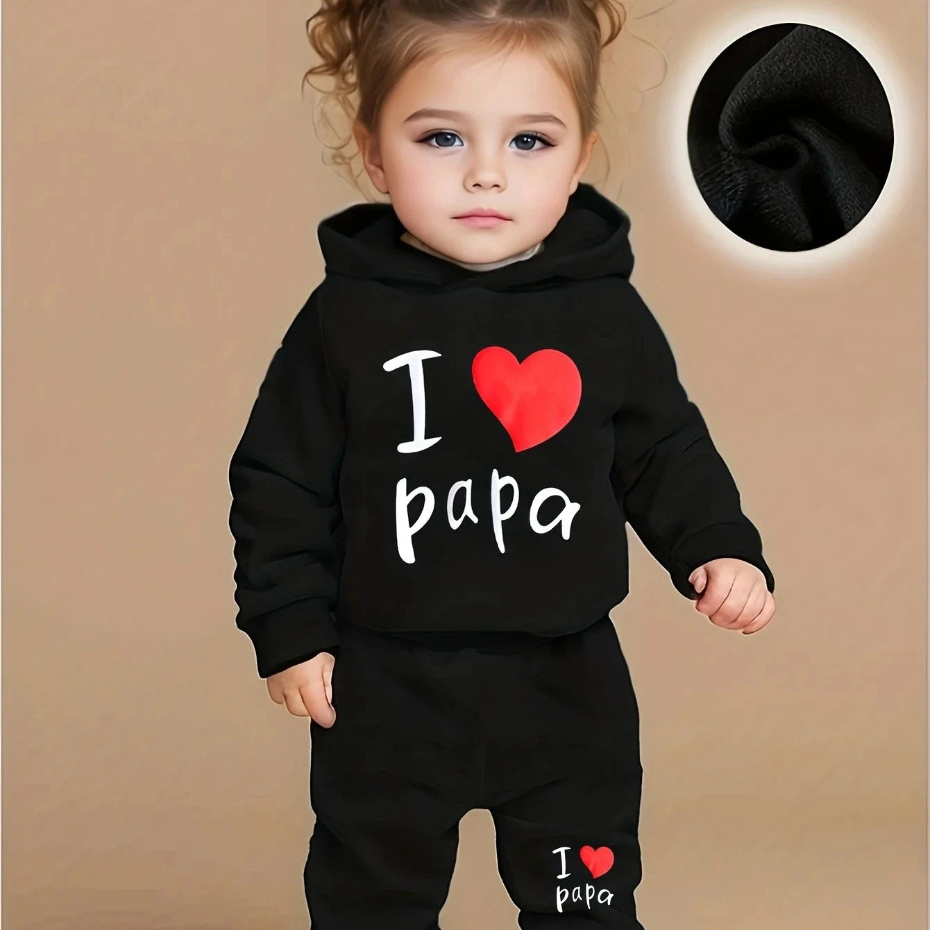 Completo Baby 2 Pezzi - I Love Papa - Da 1 a 3 Anni