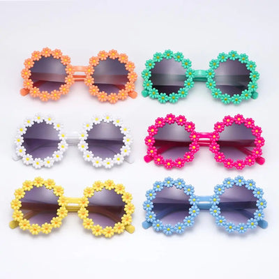 Occhiali da sole colorati "Fiorellini" per Bambini Multivariante