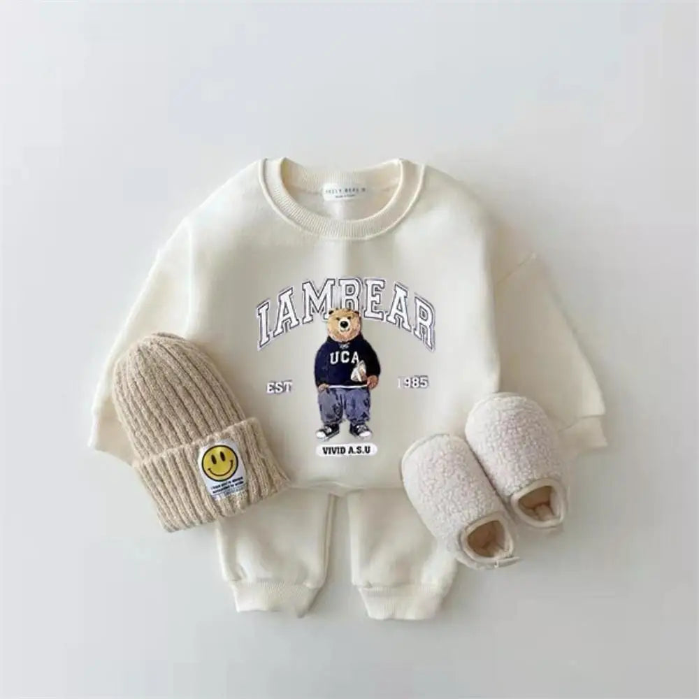 Set Felpa con Cappuccio e Pantaloni – 6 Mesi–6 Anni