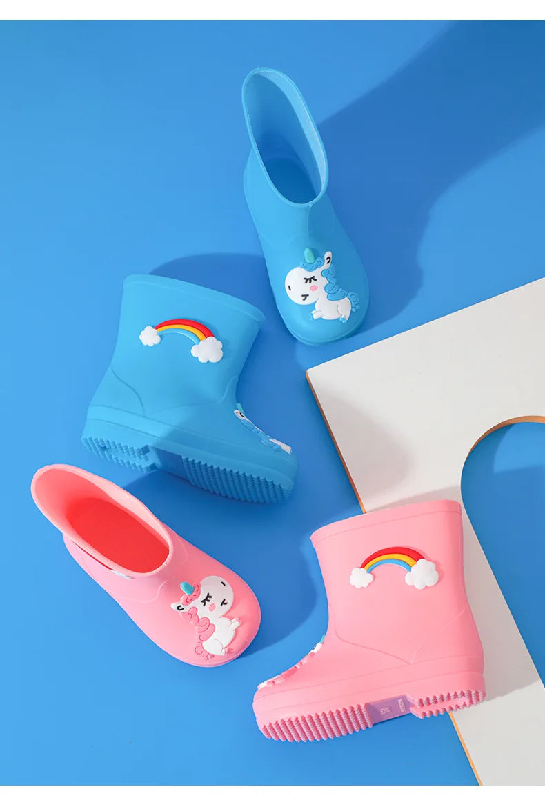 Stivali Da Pioggia Per Bambini FUZZIO - Gomma Senza Ftalati, Impermeabili - Foto 1