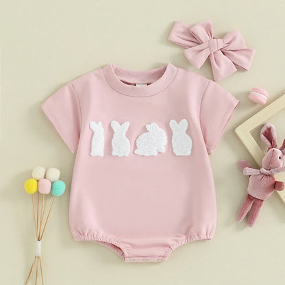 Sweat une pièce avec bandeau Baby Bunnies