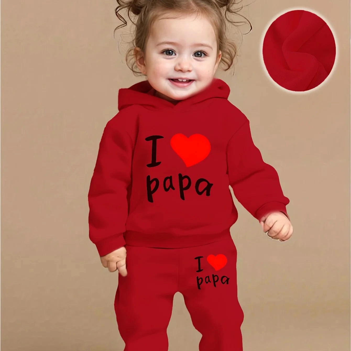 Completo Baby 2 Pezzi - I Love Papa - Da 1 a 3 Anni